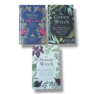 Witchcraft Books Set of 3: Self-Care, Green Witch, and House Witch Magic